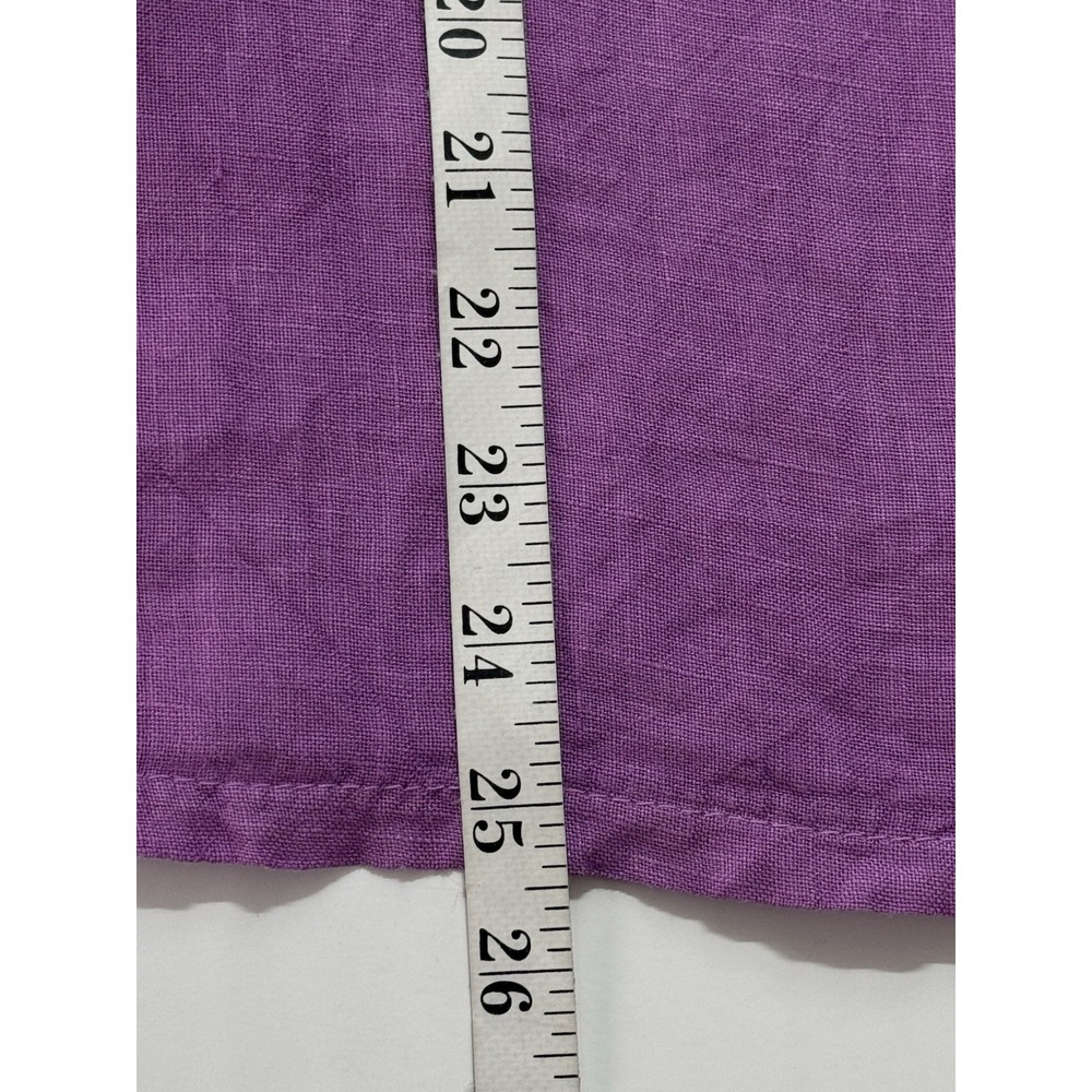 Terzo Millennio Made in Italy 100% Linen Top Pink Coastal Lagenlook - Picture 9 of 10